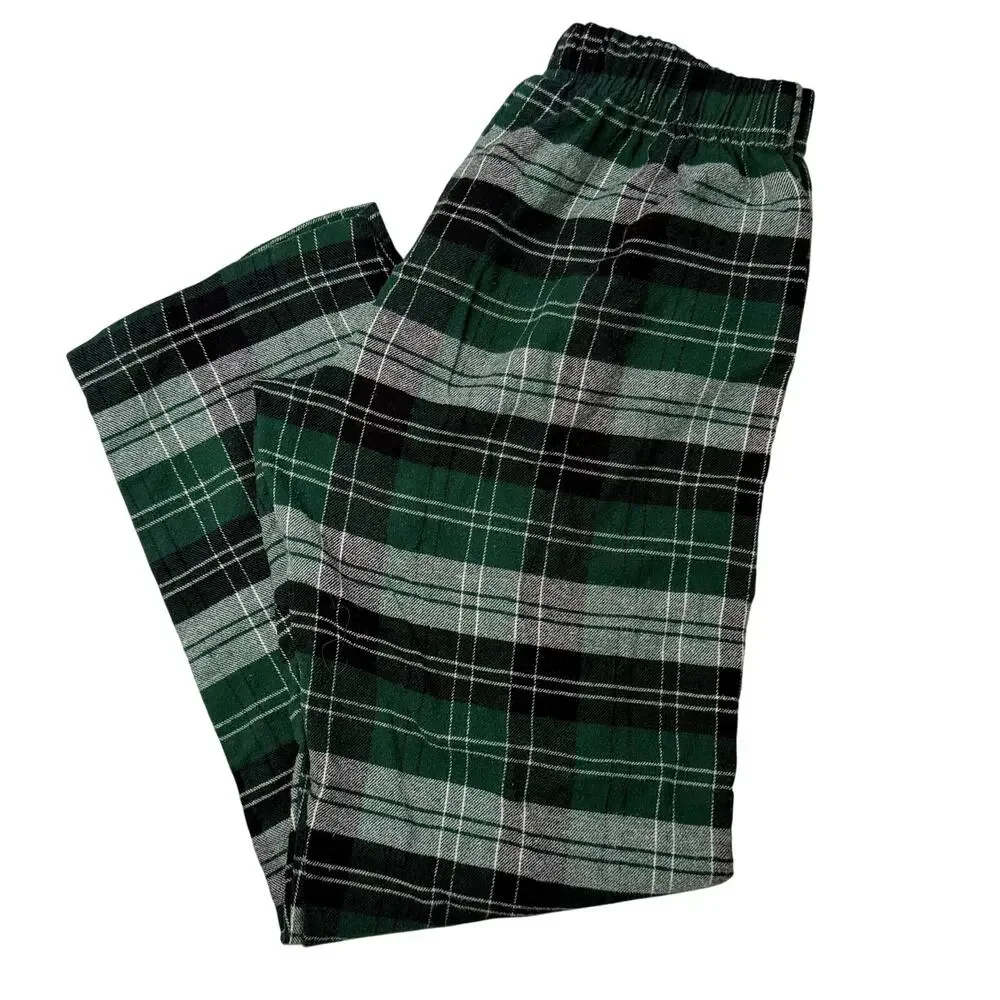 Kids Big Boys Sleepwear Pants Bundle of 2 | Black & Green| S